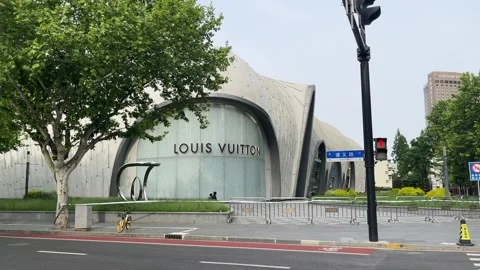 The Bund building in Shanghai under lockdown Stock Footage 197407032