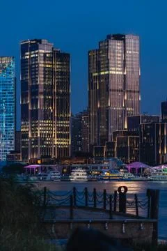 The Bund by Night Stock Photos