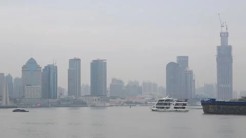 The Bund in Shanghai Stock Footage 203509910