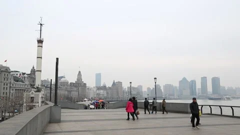 The Bund in Shanghai Stock Footage 203510166