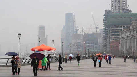 The Bund in Shanghai Stock Footage 203514090