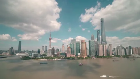 Bund Shanghai Timelapse Stock Footage 132680841