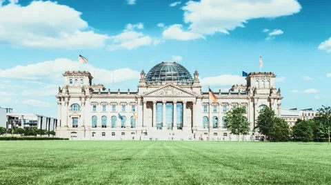 Bundestag at Berlin, Germany Stock Footage 63982279