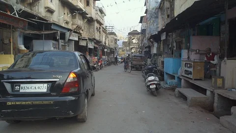 Bundi traffic Stock Footage 112024736