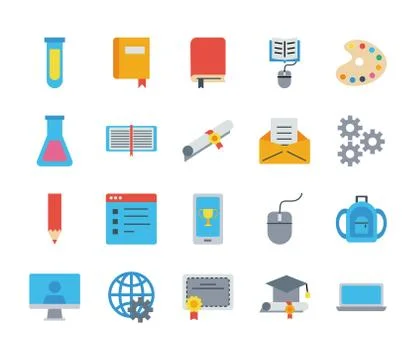 Bundle of back to school items イラスト素材