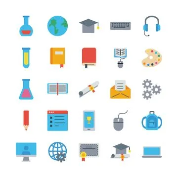 Bundle of back to school items 스톡 일러스트
