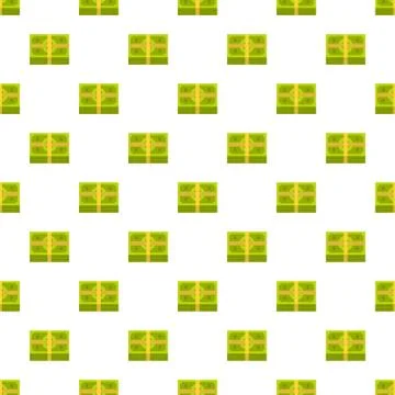 Bundle banknote pattern seamless Stock Illustration