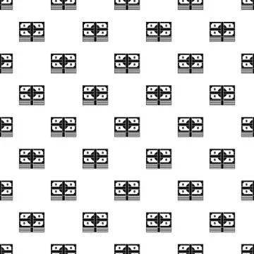 Bundle banknote pattern seamless Illustrazione stock