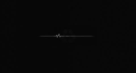 Bundle branch block on black background with recycling sign Stock Illustration