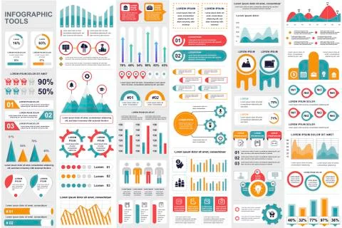 Bundle Business infographic elements イラスト素材