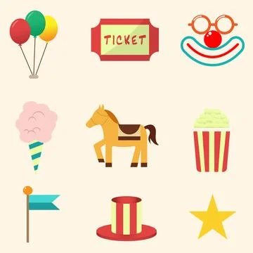 Bundle of Carnival Stock Illustration