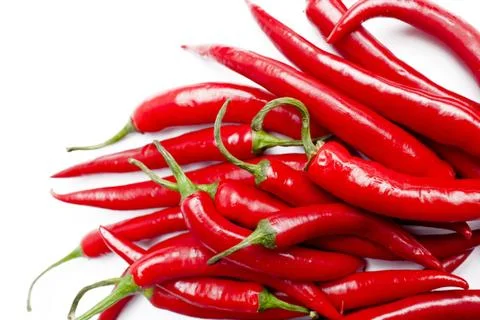 A Bundle of Chillis Stock Photos
