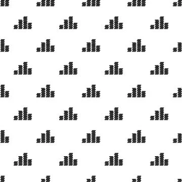 Bundle coin pattern seamless vector Illustrazione stock