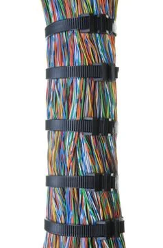 Bundle of color cables Stock-Fotos