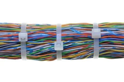 Bundle of color cables Stock-Fotos