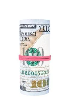 Bundle of Dollar Bills Stock Photos