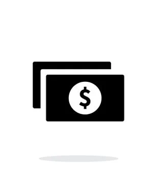 Bundle with dollar sign simple icon on white background. Stock-Illustration