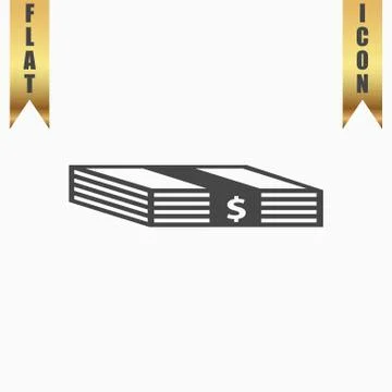 Bundle of Dollars icon Stock Illustration
