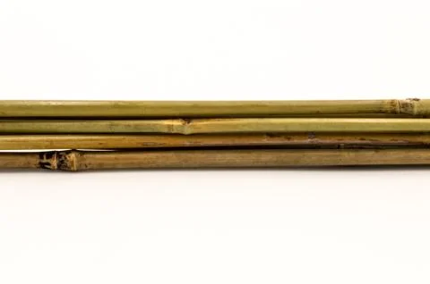 The bundle of dry bamboo Stock Photos