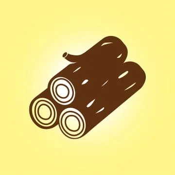 Bundle of firewood sign Stock Illustration