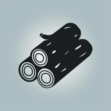 Bundle of firewood sign Stock Illustration