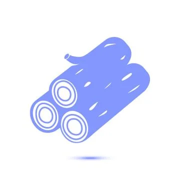 Bundle of firewood sign. Illustrazione stock