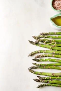 Bundle of green asparagus Stock Photos