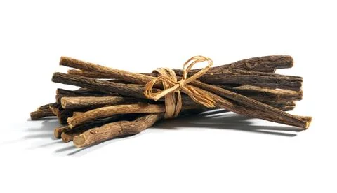 Bundle of licorice root Foto stock