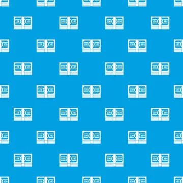 Bundle of money pattern seamless blue Stock Illustration