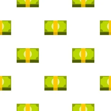 Bundle of money pattern seamless Stock Illustration