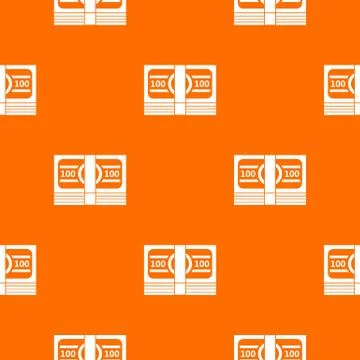 Bundle of money pattern seamless Stock Illustration