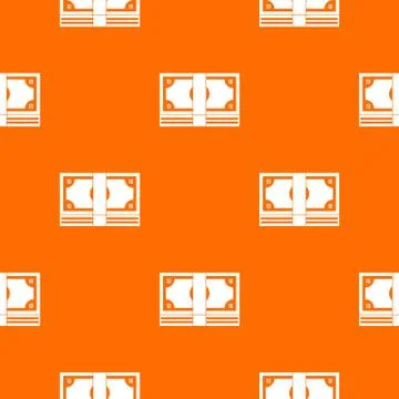 Bundle of money pattern seamless Stock Illustration