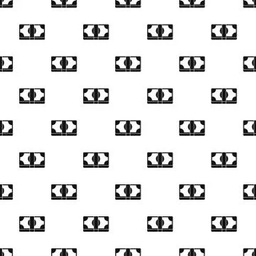 Bundle of money pattern, simple style Illustrazione stock