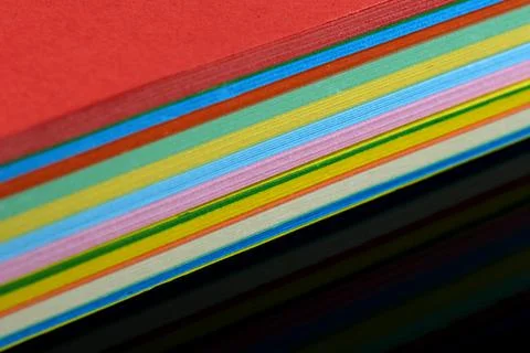 Bundle of multicolored stationery Stock Photos
