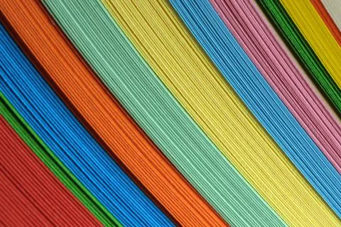 Bundle of multicolored stationery Stock Photos