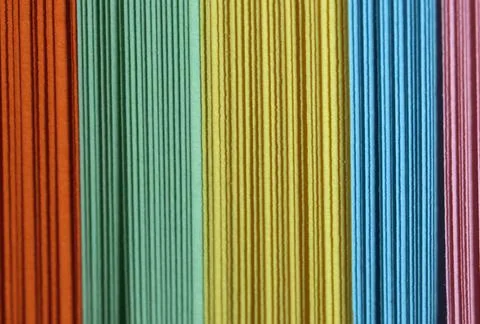 Bundle of multicolored stationery Stock Photos