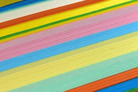 Bundle of multicolored stationery Stock Photos