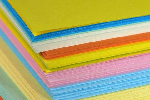 Bundle of multicolored stationery Stock Photos