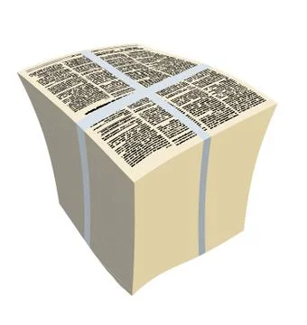 Bundle newspapers. Stack of magazines. Vector illustration Stock Illustration