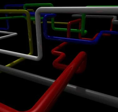 Bundle of pipes Stock Illustration