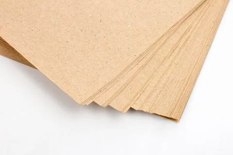 Bundle of plain paper on a white background 写真素材