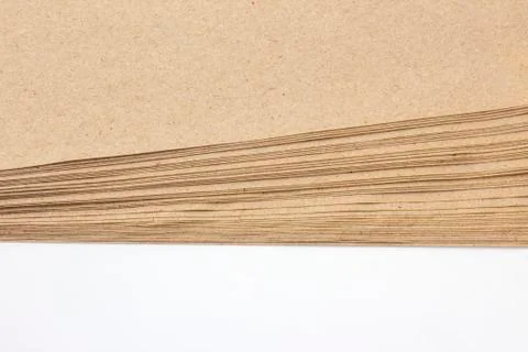 Bundle of plain paper on a white background 写真素材