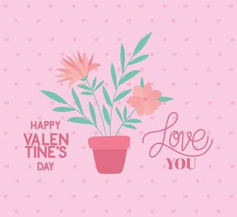 Bundle of roses on flower pot over a pink background Ilustração Stock
