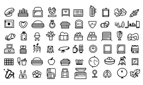 Bundle of school supplies icons vector illustration designicon set line style. Stock Illustration