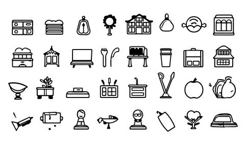 Bundle of school supplies icons vector illustration designicon set line style. Stock Illustration