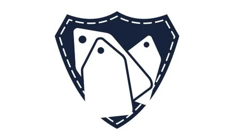 Bundle Shopping Logo Design Template Vector Stock Illustration