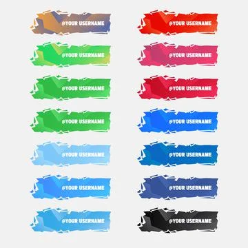 Bundle Social Media Button 2 Illustrazione stock