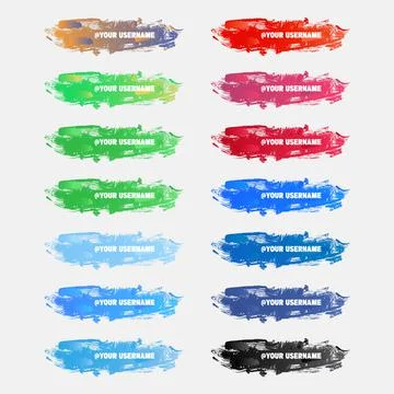 Bundle Social Media Button 5 Stock Illustration