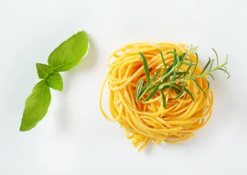 Bundle of spaghetti pasta Stock Photos