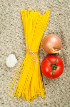 Bundle of spaghetti Stock Photos